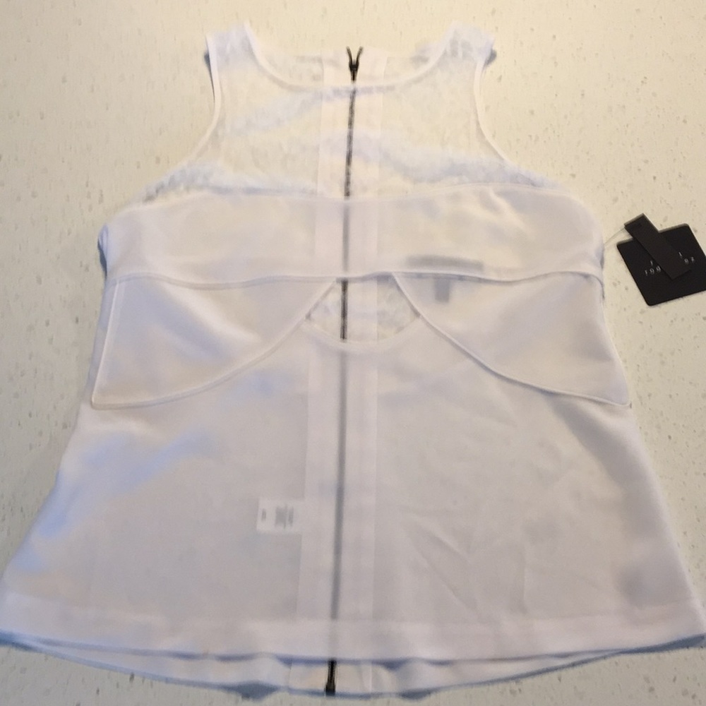 ROBERT RODRIGUEZ while lace sheer top zipper 6